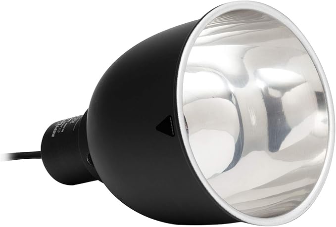 REPTI ZOO 5.5 Inch Deep Dome Lamp Cap Lamp Fixture,Optical Reflection Cover for Reptile Glass Terrariums REPTIZOO