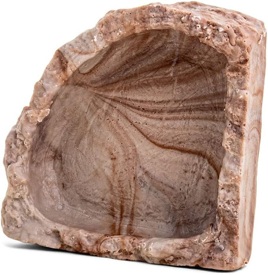 Fluker's Food and Water Reptile Corner Bowl, Medium 6", colors may slightly vary Flukers