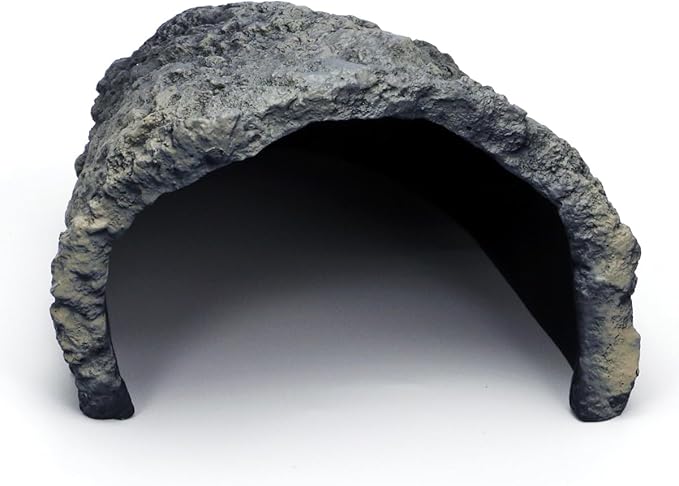 Rock Cave Habitat Hidden for Reptile and Amphibians.Terrarium & Aquarium Decor, Reptile hideout Hide Cave, Perfect for Bearded Dragons,Lizards,Snakes,Turtles,Geckos,Tortoises,Small Animals -Large Size PAWPICO