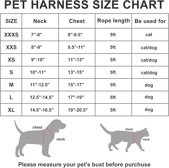 AMTOR Dog Harness with Leash Set,No Pull Adjustable Reflective Step-in Puppy Harness with Padded Vest for Extra-Small/Small Medium Large Dogs and Cats(Blackwhite),XLarge(Chest:19.5''''-23'''' - PAWPICO