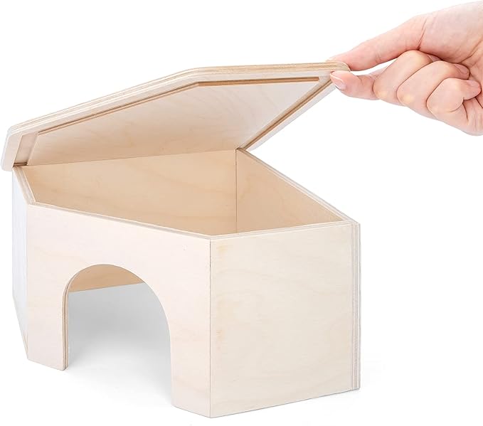 Niteangel Birch Chamber-Maze Hamster Hideout - Small Pets Woodland House Habitats Decor for Hamster Mice Gerbils Mouse Niteangel