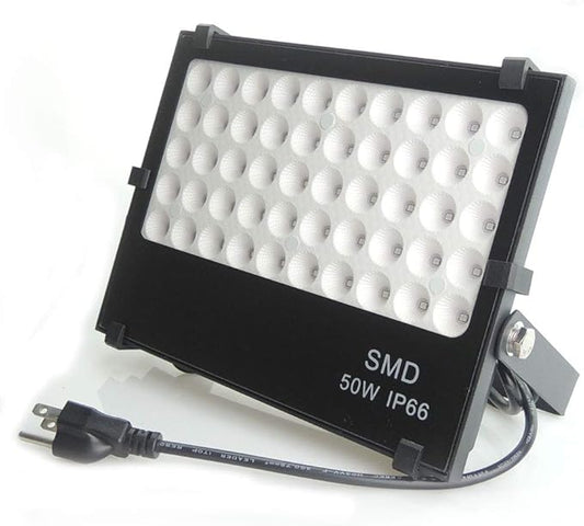 110V 50W Slim Waterproof Ultra Violet UV LED Flood Black Light Blacklight for Party Supplies, Glue Curing, Neon Glow, Glow in The Dark, with US Plug QUANS