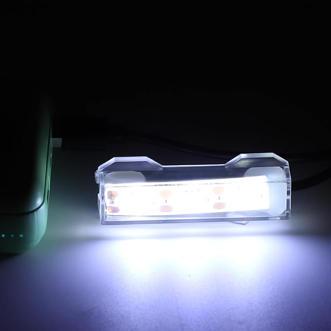 Mini Aquarium Lamp, USB Aquarium Light, LED Desktop Fish Tank Light, Small Decoration Aquarium Light, Aquarium Accessories, White Light CAPASTEC