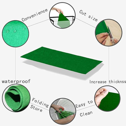 47" x 24" Large Reptile Carpet Terrarium Liner Bedding Reptile Substrate Mat Tank Accessories for Bearded Dragon Snake Lizard Tortoise Leopard Gecko (Green) Mechpia