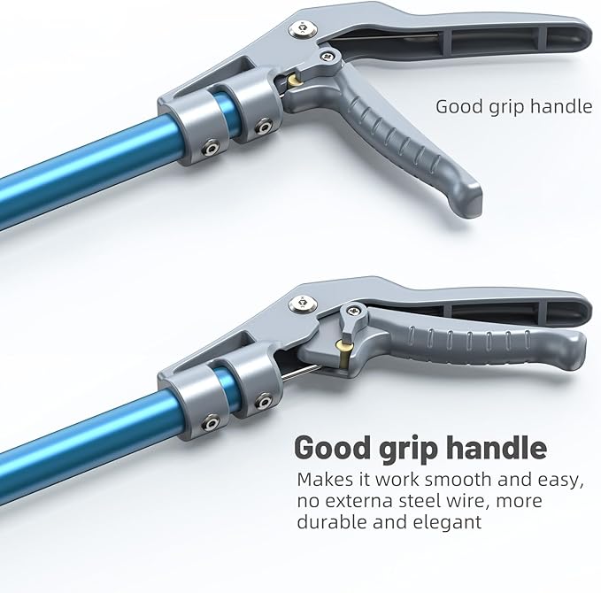 G2 47.2-inch Professional All-Aluminum Alloy Snake Tong Reptile Grabber Rattle Snake Catcher Wide Jaw Handling Tool with Lock G2GO2GETHER