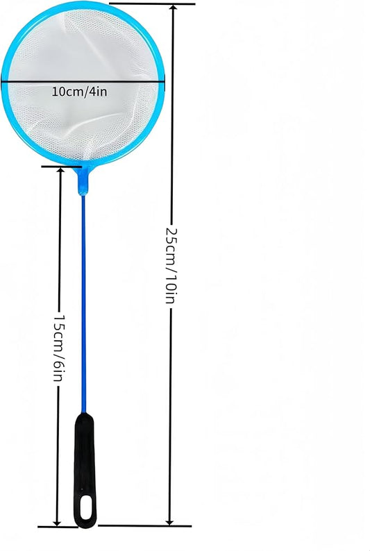 20pcs Aquarium Fish Net Cleaner Net Fish Tank Filter Nets, Brine Shrimp Sieve Fish Net High Density Mesh,Blue FKUMLUN