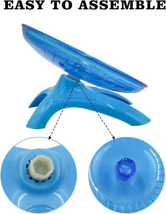 Oooct Hermit Crab Wheel Toy, Small Animals Cage Accessory, Suitable for Hermit Crab, Hamster, Rat Oooct