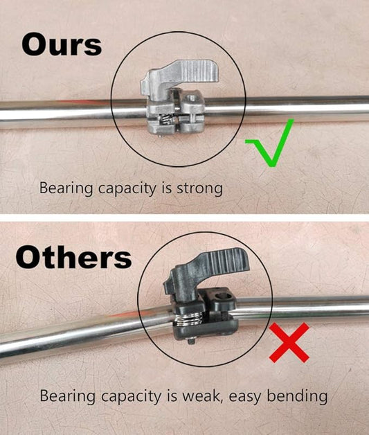 60" Snake Tongs Foldable Reptile Grabber Catcher Wide Jaw Handling Tool with Auto Lock and Non-Slip Grip Handle Ouronehome