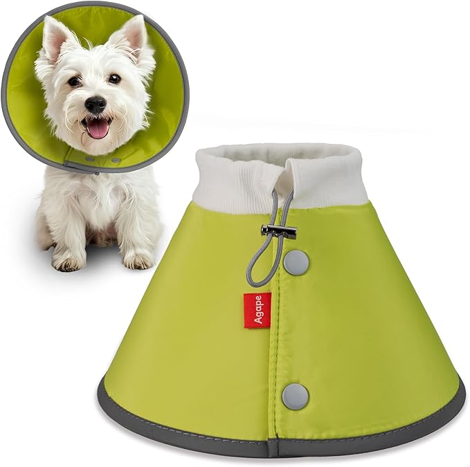 Agape Soft Dog Cone for Small Dogs & Cats, Comfy Dog Recovery Collar After Surgery, Adjustable E Collar Alternative to Stop Licking, Protective Elizabethan Collar for Pup&Kitty, Comfortable Dog Cones Agape
