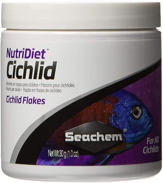 Seachem NutriDiet Cichlid Fish Flakes - 50g/1.8oz with probiotics Seachem+Laboratories%2C+Inc.