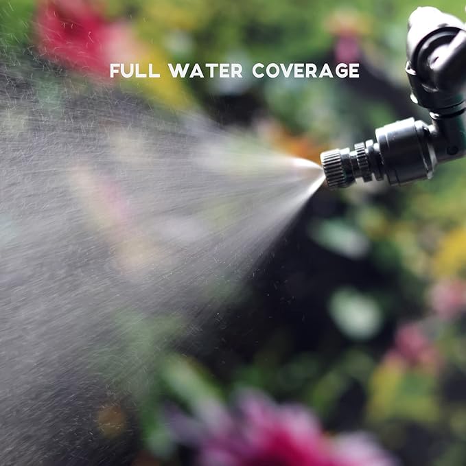 Reptile Misting Spray Nozzle for Rainforest Tank Pet Cooling Adjustable Reptile Nozzle Fogger Mist Sprinkler for Full Water Coverage, Replacement Micro Spray Nozzles, 2PCS ExplorewithPassion
