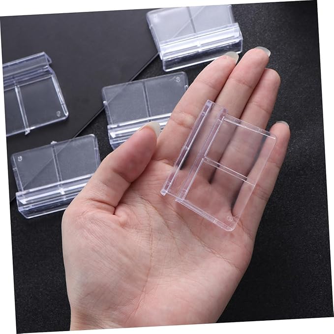 10Pcs Transparent Plastic Aquarium Cover Bracket Supports for Home Fish Tanks Durable Clips for Secure Lid Placement Aquariums BUGUUYO