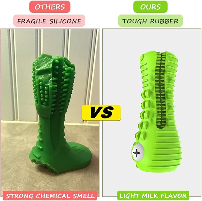 Dog Toys for Aggressive Chewers Large Medium Breed Dog Chew Toys Dog Toothbrush Nearly Indestructible Squeaky Interactive Tough Extremely Durable Toys for Medium Large Dogs - PAWPICO