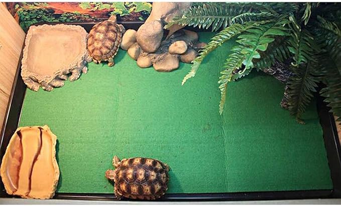 Tfwadmx Reptile Carpet Mat Pet Terrarium Liner Cage Mat Substrate Liner Bedding Reptile Supplies for Terrarium Lizards Snakes Bearded Dragon Gecko Chamelon Turtles Iguana (70.87"X23.6") Tfwadmx