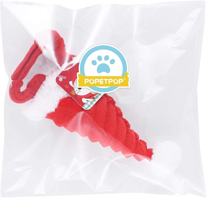 POPETPOP Small Pet Christmas Hat Hamster Santa Hat Birthday Party Cone Hat Holiday Costume Hat for Guinea Pig Hamster Squirrel Chinchilla Gerbil POPETPOP