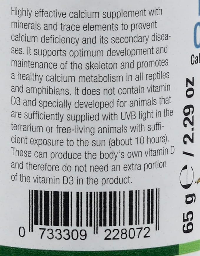 Nekton-Rep Calcium-PUR+ Calcium Preparation for All Reptiles and Amphibians 65gm / 2.29oz NEKTON