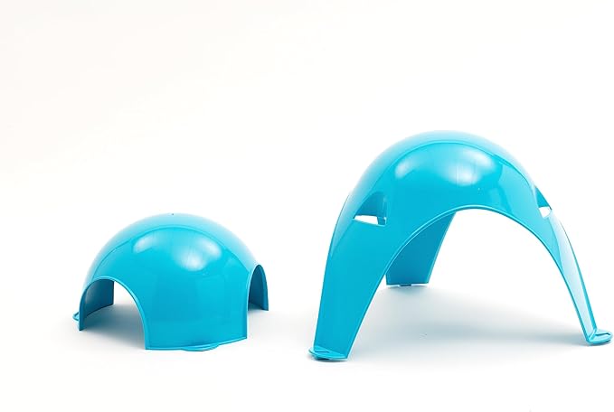 Lixit Igloos and Hideaways for Guinea Pigs, Rats, Mice, Hamsters, Gerbils and Other Small Animals (Blue, Large Space Pod) Lixit