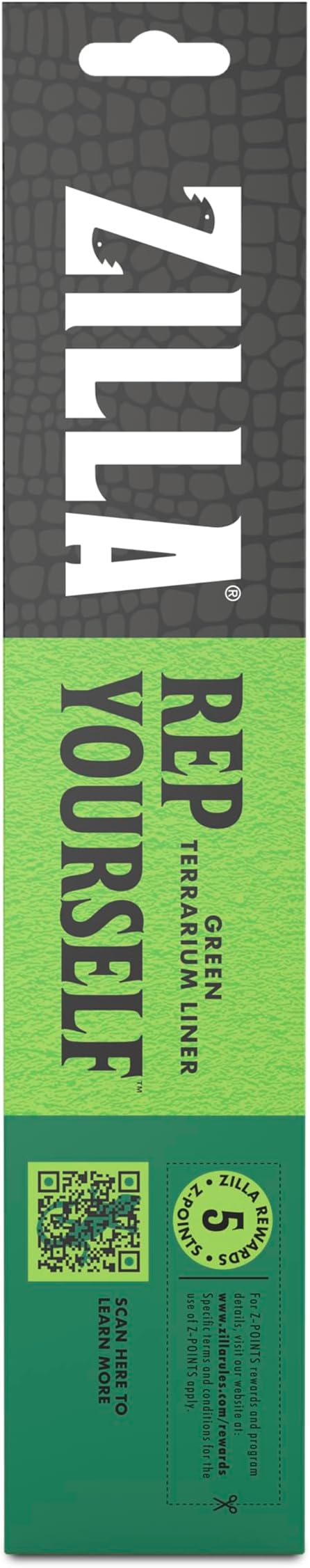 Zilla Reptile Terrarium Bedding Substrate Floor Liner, Green, 15/20G, 11.75" x 23.5" Zilla