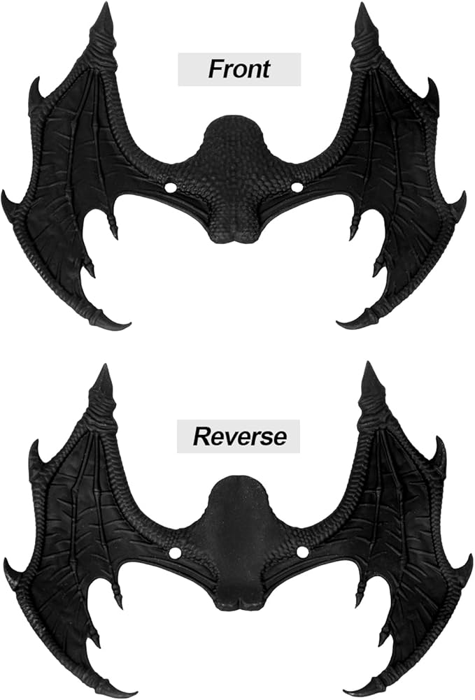 Bearded Dragon Leash and Harness Set Adjustable Design, Bearded Dragon Leash with Wings Silicone,Deal for Amphibians and Other Small Pet Animals(Black) Enrichoice