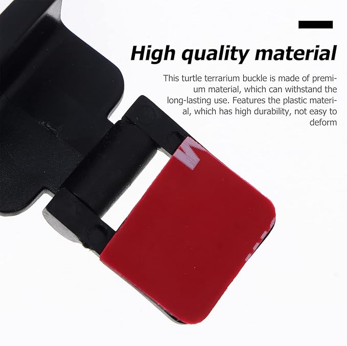 4pcs terrarium cover clips Terrarium Screen Cover Clip Fresh Air Non- Locking Screen Clips - escape Feeding Tank Latch for Glass Turtle Terrarium reptile terrarium cover Parts aquarium cover clips NUOBESTY