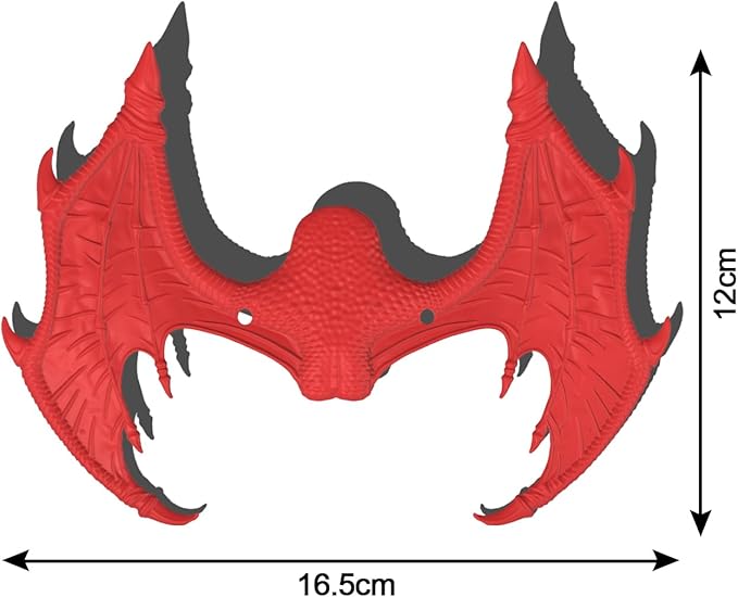 Bearded Dragon Leash and Harness Set Adjustable Design, Bearded Dragon Leash with Wings Silicone,Deal for Amphibians and Other Small Pet Animals (Red) Enrichoice