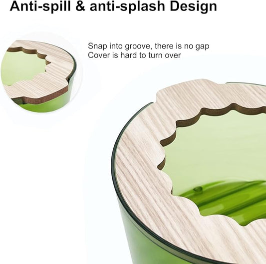 Hamster Bathroom, Small Animal Sand Bath Box, Premium Hamster Bathtub, Easy to Clean, Small Animals Cage Accessories, Sand Bath Container for Dwarf Hamster, Syrian Hamster, Gerbil Wenriko