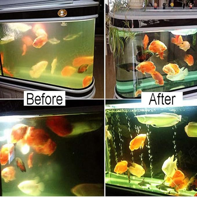 5W 7W 13W U-VC Aquarium Green Clean Light Aquarium Algae Clean Light Fish Tank Water Clean Light Green Clear Waterproof Fish Water Clean Lamp for Pond Fish Tank Sump Swim Pool (11W-13inch Length) JackSuperAquariumPetsFocus