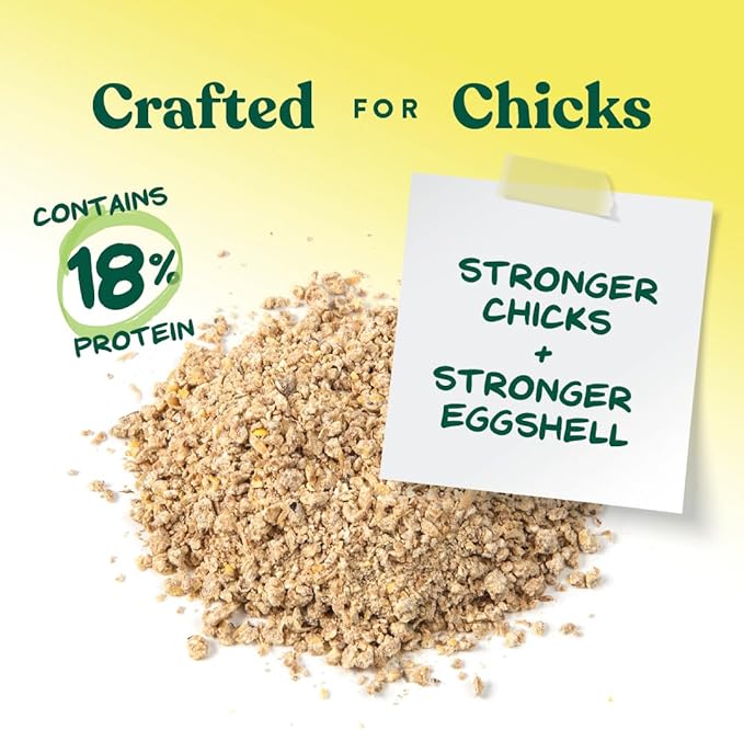 Manna Pro Medicated Chick Starter Grower - Crumbled Chick Feed - Feed for Young Chickens - 6-Pack of 5lbs MannaPro