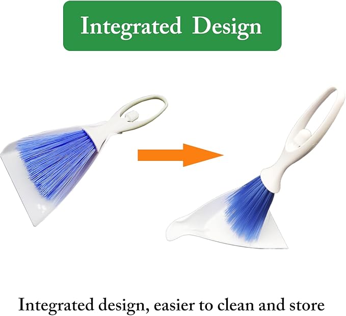 5Pcs Reptile Supplies Set, Include a Reptile Feeding Tongs, Two Stainless Steel Tweezers, Mini Dustpan, Brush and Leave for Hamsters, Turtle, Chameleon, Snake, Spider and Other Small Animals PHYPOBLE