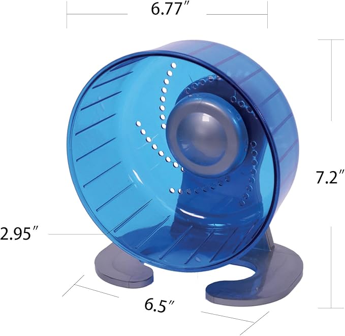 Petest Hamster Exercise Wheel, Silent Spinner Hamster Running Wheels, Diameter 6.7 inch, Blue Petest