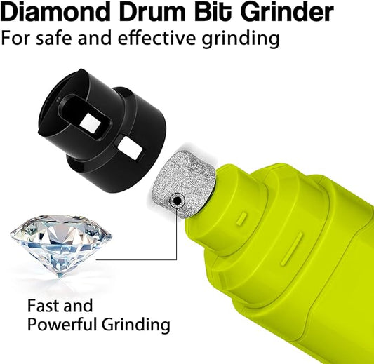 Casfuy Dog Nail Grinder Upgraded - Professional 2-Speed Electric Rechargeable Pet Nail Trimmer Painless Paws Grooming & Smoothing for Small Medium Large Dogs & Cats (Green) - PAWPICO