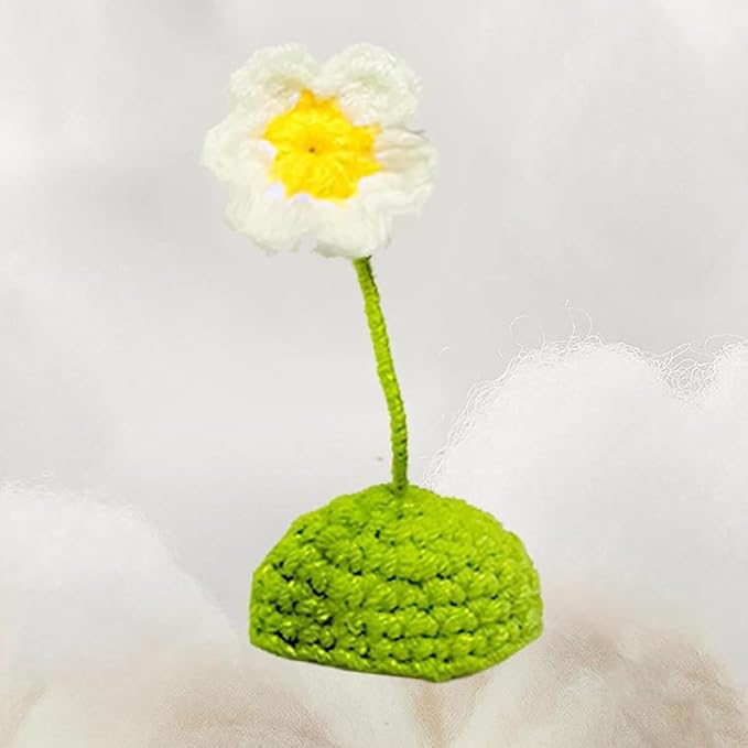 Cute Flower Knit Cap for Small Pets,Hand Knitted Pet Hat Tiny Hamster Hat for Parrot Snake Guinea Pigs Rabbit Head Cover Costume for Animals Pet Holiday Hat Christmas Hat Apparel and Accessories PAWPICO