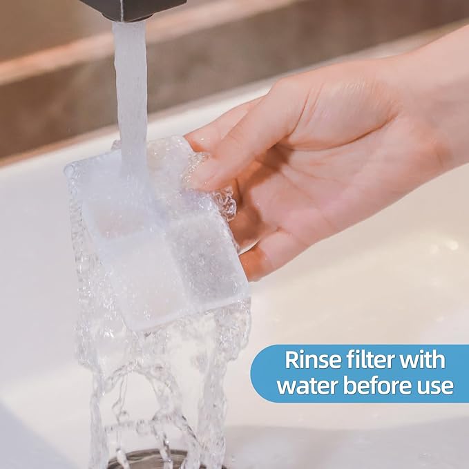 Carbon Replacement Filters for Cat and Dog Fountain, Premium Pet Water Fountain Dispenser Filters (10 Packs for Pure White) - PAWPICO