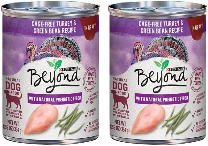 Beyond Purina Grain Free Gravy Wet Dog Food, Grain Free Turkey & Green Bean Recipe in Gravy - (12) 12.5 oz. Cans (Pack of 2) - PAWPICO