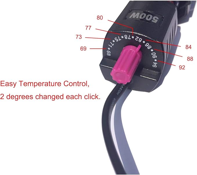 300W Aquarium Heater Underwater 300 Watt Submersible Fish Tank Heater for Fresh Water & Salt Water Suit for 35-80 Gallons Tank ZHGSERVU