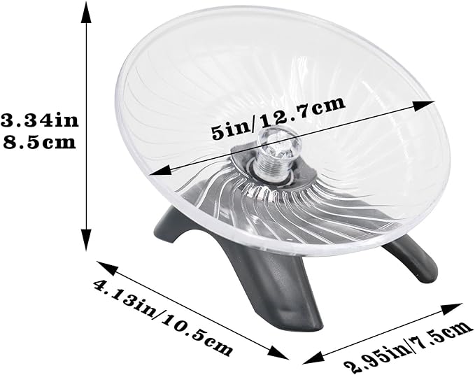 Hermit Crabs Wheel Toy, Hamster Running Wheel Toys, Small Animals Cage Accessory, Tank Accessory, Suitable for Hermit Crab Hamster Rat Oooct