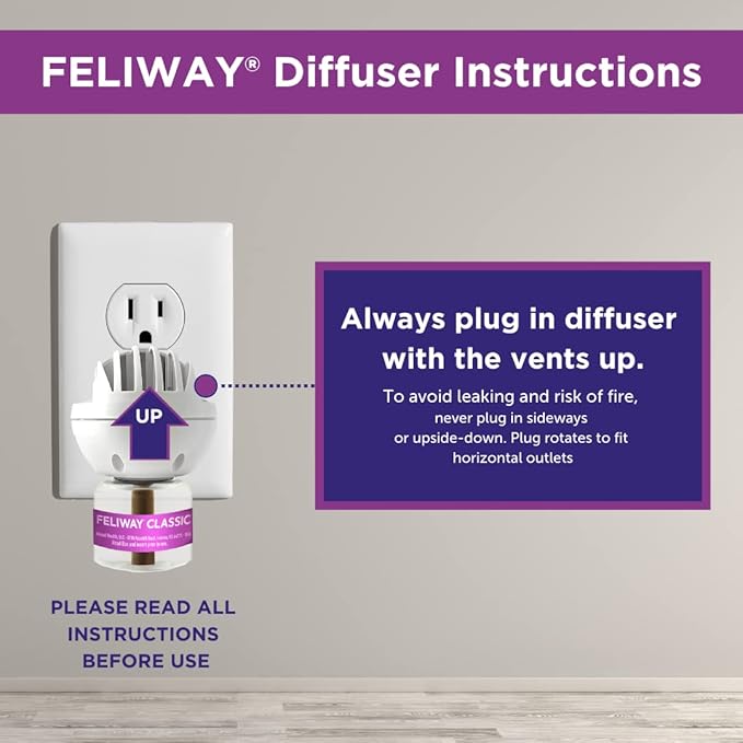 FELIWAY Classic Cat Calming Pheromone, 30 Day Refill - 6 Pack Feliway%C2%AE