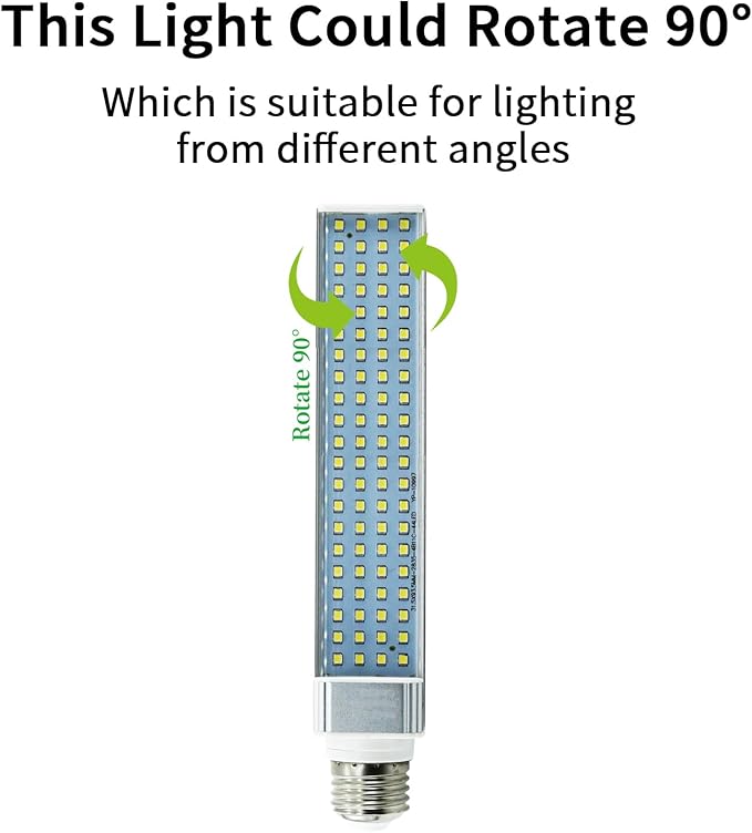 LED Compact Bulb 22W 6500K,Full Spectrum LED Light for Reptiles,Amphibian and Plant Growth,10000H Long Lifespan and Rotate 90°(1.4 * 1.4 * 10in) bestchoiceforyourreptiles