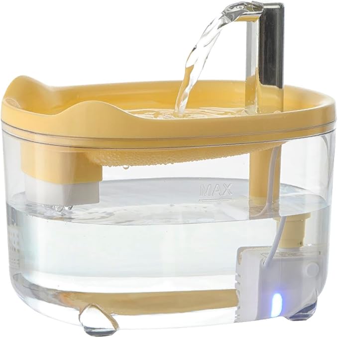 Cat Water Fountain, Premium 50oz Pet Fountain for Cats Dogs Kitten, Automatic Pet Water Dispenser with Silent Pump, Water Level Visibility - PAWPICO