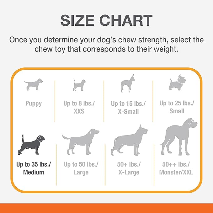 Nylabone Power Chew Classic Bone Chew Toy for Dogs, Durable Dog Toys for Aggressive Chewers, Bacon & Chicken Flavor, Medium/Wolf (2 Count) - PAWPICO