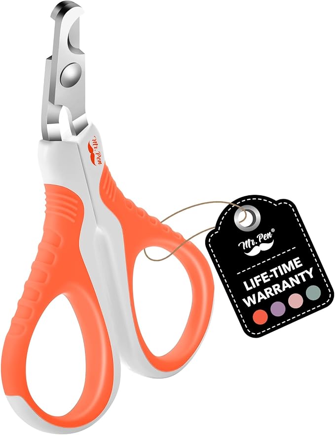 Mr. Pen- Cat Nail Clipper, Orange, Cat Nail Trimmer, Cat Nail Clippers, Cat Claw Clippers, Cat Clippers for Nails, Pet Nail Clippers, Kitten Nail Clipper, Small Dog Nail Clipper, Cat Claw Trimmer - PAWPICO
