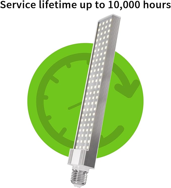 LED Compact Bulb 22W 6500K,Full Spectrum LED Light for Reptiles,Amphibian and Plant Growth,10000H Long Lifespan and Rotate 90°(1.4 * 1.4 * 10in) bestchoiceforyourreptiles
