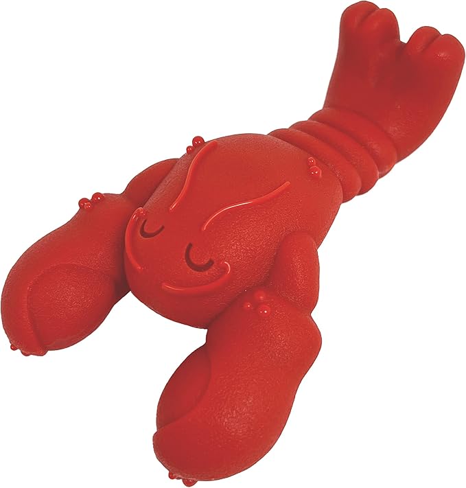 Nylabone Power Chew Lobster Dog Chew Toy, Cute Dog Toys for Aggressive Chewers, Filet Mignon Flavor, Small/Regular (1 Count) - PAWPICO