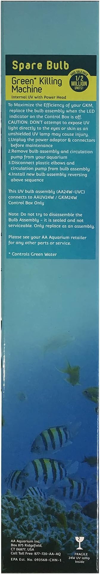 AA Aquarium GKM24W Internal UV Spare Bulb AAAquariumInc