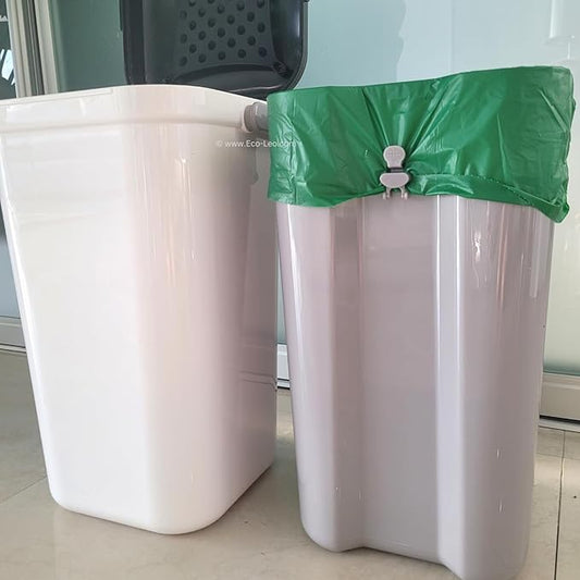 EcoLeo Compatible Liner Bags for Pet Waste Pail, 15 Count, Bamboo Charcoal Deodorizer Bags - PAWPICO