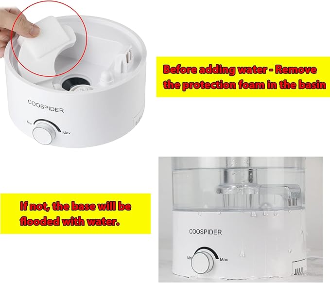 Coospider Top Fill Reptile Fogger Terrariums Humidifier Fog Machine 4.2L Large Size Perfect for Various Reptiles/Amphibians/Herps/Paludarium/Vivarium Coospider