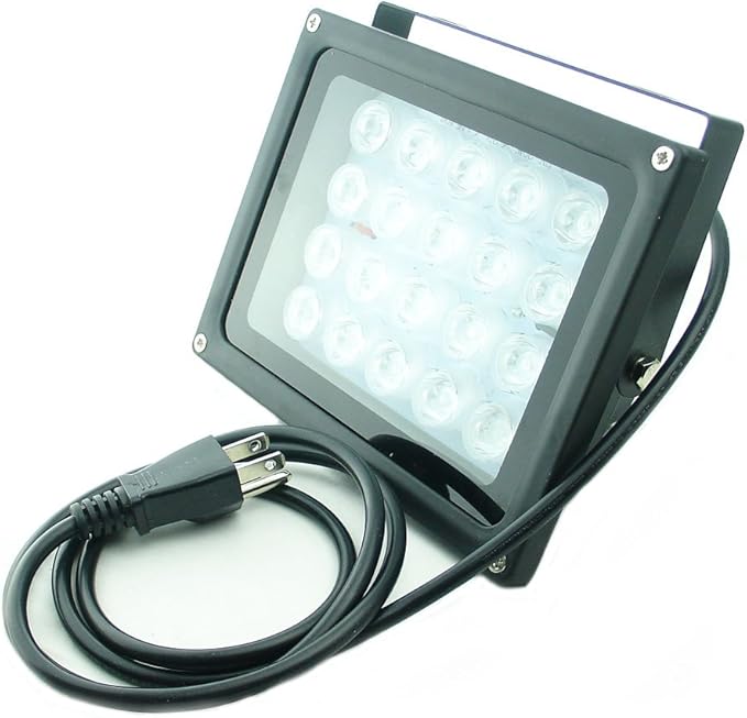 110V 20W UV Ultra Violet High Power LED Light for Curing Glue Blacklight Fishing Aquarium with US Plug QUANS