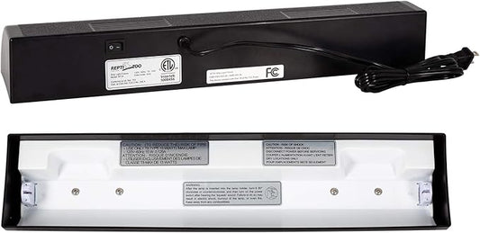 REPTI ZOO Reptile Terrarium Hood Tropical Desert T8 Strip Light Fixture for Use with One 18 Inch UVB Light Bulb 15 Watt(Not Include), ETL Certified REPTIZOO