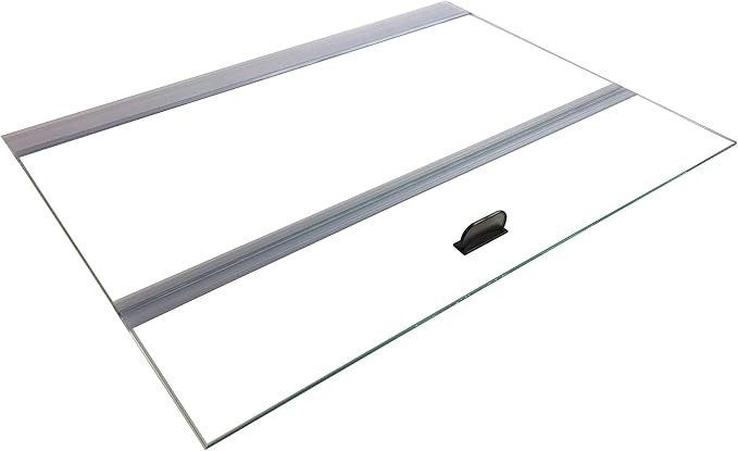 H2Pro Glass Canopy 2 Piece Set for Aqueon & All Glass only 75/90/110 Gallon 48x18 Aquarium Fish Tank (Each Piece Measure 22.08 x 16.57 x 0.16in) H2PRO