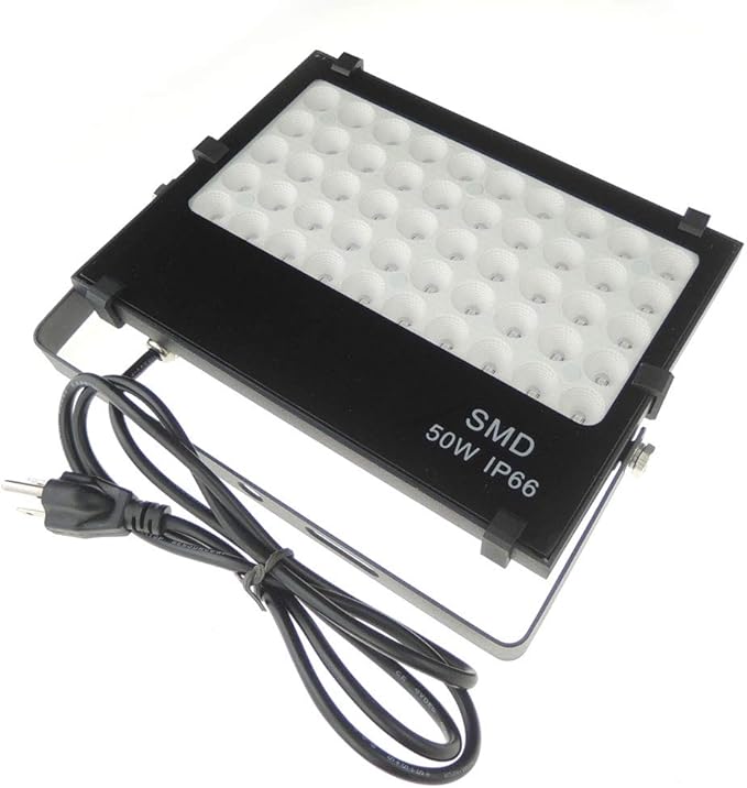 110V 50W Slim Waterproof Ultra Violet UV LED Flood Black Light Blacklight for Party Supplies, Glue Curing, Neon Glow, Glow in The Dark, with US Plug QUANS